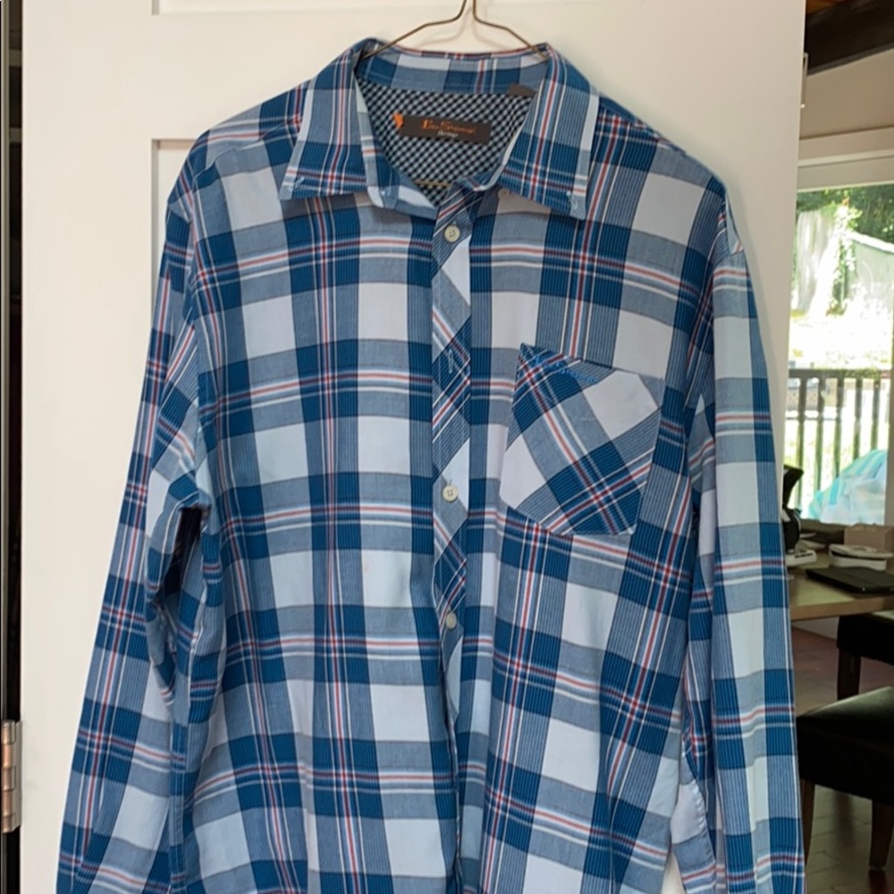 Ben Sherman plaid woven shirt
